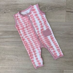 Kyte Baby Crepe Rip Tide Sleeveless Snap Romper